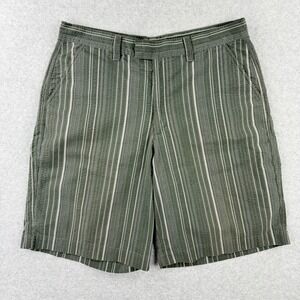 PATAGONIA Shorts Size 32 Mens Forge Gray Barbershop Stripe‎ 57627